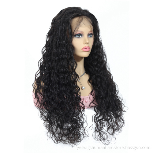 Vietnam Human Hair Wig Vendor Cheap Price Water Wave Lace Frontal Wigs Natural Hairline Pre Plucked Lace Wig Water Wave Hair